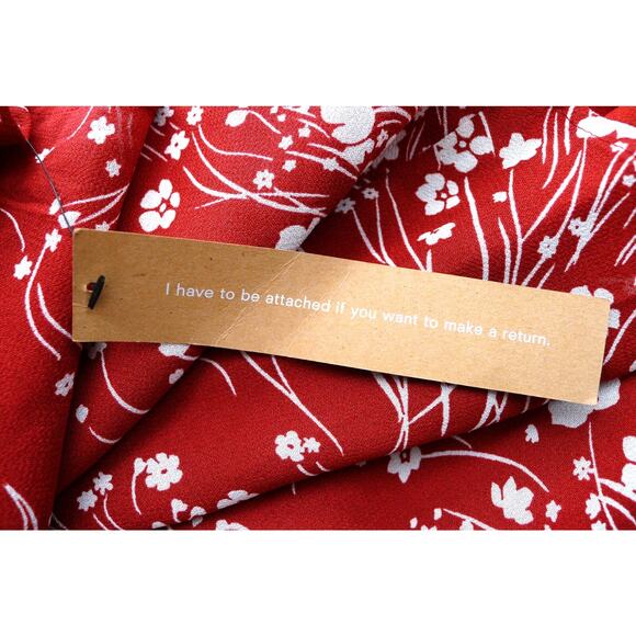 REFORMATION Susanna Midi Wrap Dress Bryce Floral Print Sustainable XS NWT $248 - Picture 8 of 10